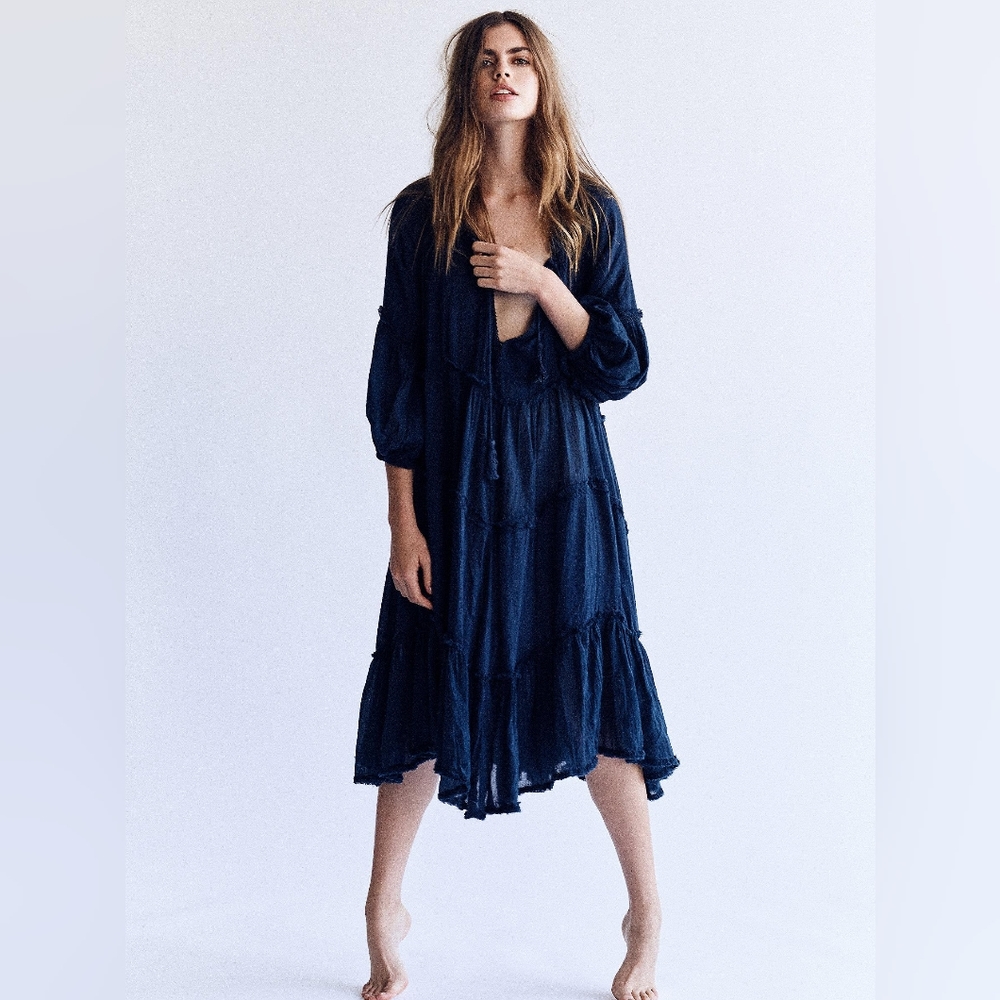 & Merci Tiered Maxi Dress